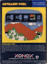 Box back cover for Artillery Duel on the Commodore VIC-20.