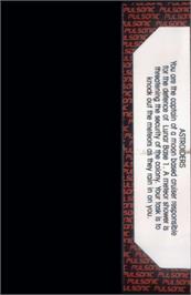 Box back cover for Astroiders on the Commodore VIC-20.