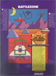 Box back cover for Battlezone on the Commodore VIC-20.