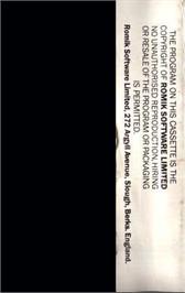 Box back cover for Block Buster on the Commodore VIC-20.