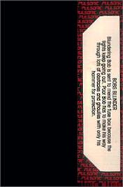 Box back cover for Bobs Blunder on the Commodore VIC-20.