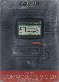 Box back cover for Cave-in on the Commodore VIC-20.