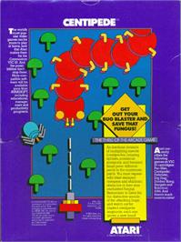 Box back cover for Centipede on the Commodore VIC-20.