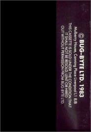 Box back cover for Cosmiads on the Commodore VIC-20.