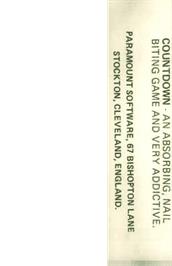 Box back cover for Countdown on the Commodore VIC-20.