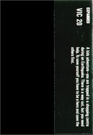 Box back cover for Earthquake on the Commodore VIC-20.