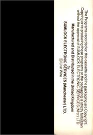 Box back cover for Gridtrap on the Commodore VIC-20.
