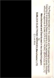 Box back cover for Jumpin' Jack on the Commodore VIC-20.