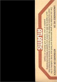 Box back cover for Operation Ganymed on the Commodore VIC-20.