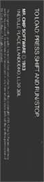 Box back cover for Pacmania on the Commodore VIC-20.