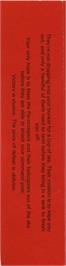 Box back cover for Paratroopers on the Commodore VIC-20.