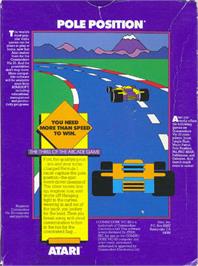 Box back cover for Pole Position on the Commodore VIC-20.