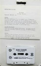 Box back cover for Sub Chase on the Commodore VIC-20.