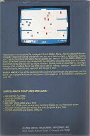 Box back cover for Super Amok! on the Commodore VIC-20.