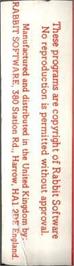 Box back cover for Tank War on the Commodore VIC-20.
