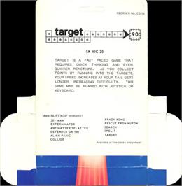 Box back cover for Target on the Commodore VIC-20.