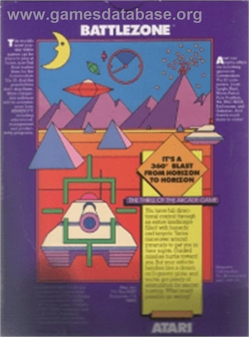 Battlezone - Commodore VIC-20 - Artwork - Box Back