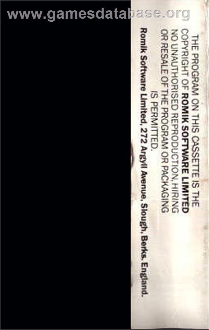 Block Buster - Commodore VIC-20 - Artwork - Box Back
