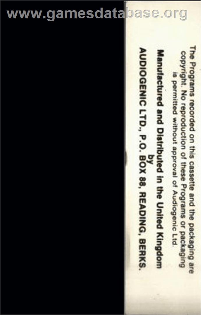 Blockade - Commodore VIC-20 - Artwork - Box Back