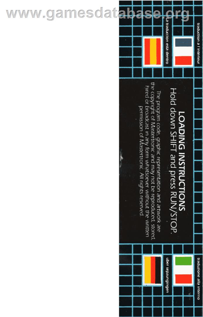 Bullet - Commodore VIC-20 - Artwork - Box Back