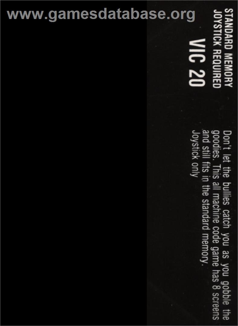Chomper Man - Commodore VIC-20 - Artwork - Box Back