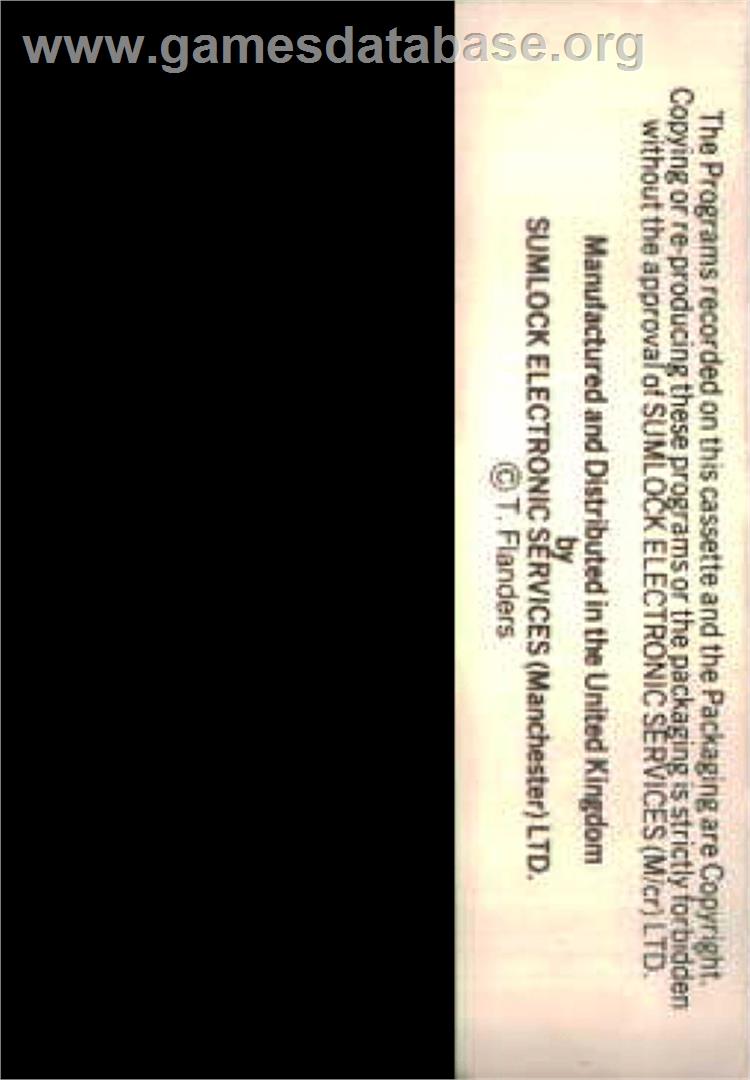 Multitron - Commodore VIC-20 - Artwork - Box Back