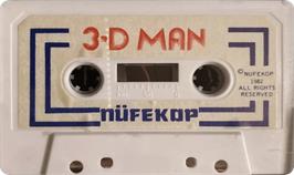 Cartridge artwork for 3-d Man on the Commodore VIC-20.