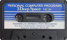 Cartridge artwork for 3-deep Space on the Commodore VIC-20.