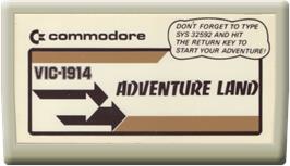 Cartridge artwork for Adventure Land on the Commodore VIC-20.