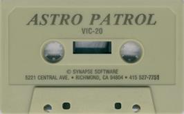 Cartridge artwork for Astro Patrol on the Commodore VIC-20.