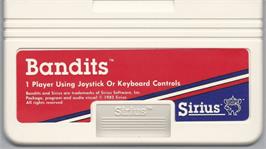 Cartridge artwork for Bandits on the Commodore VIC-20.