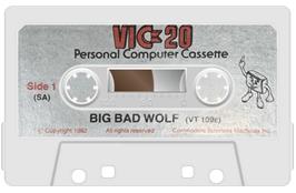 Cartridge artwork for Big Bad Wolf on the Commodore VIC-20.