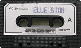 Cartridge artwork for Blue Star on the Commodore VIC-20.