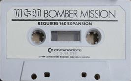 Cartridge artwork for Bomber Mission on the Commodore VIC-20.