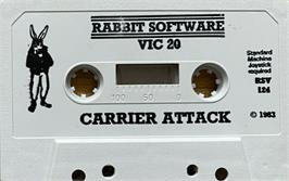 Cartridge artwork for Carrier Attack on the Commodore VIC-20.