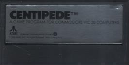 Cartridge artwork for Centipede on the Commodore VIC-20.