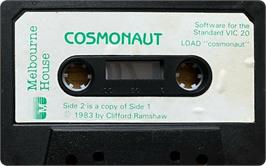 Cartridge artwork for Cosmonaut on the Commodore VIC-20.