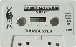 Cartridge artwork for Dam Busta on the Commodore VIC-20.