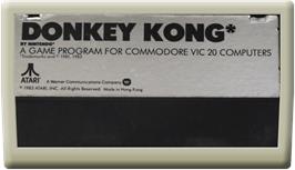 Cartridge artwork for Donkey Kong on the Commodore VIC-20.