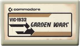 Cartridge artwork for Garden Wars on the Commodore VIC-20.