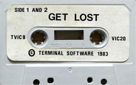 Cartridge artwork for Get Lost on the Commodore VIC-20.