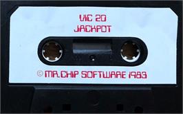 Cartridge artwork for Jackpot on the Commodore VIC-20.