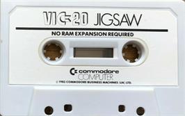 Cartridge artwork for Jigsaw on the Commodore VIC-20.