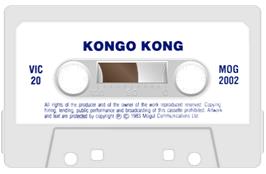Cartridge artwork for Kongo Kong on the Commodore VIC-20.