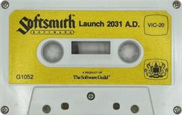 Cartridge artwork for Launch 2031ad on the Commodore VIC-20.