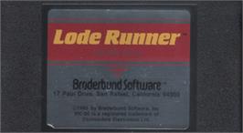 Cartridge artwork for Lode Runner on the Commodore VIC-20.