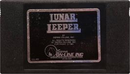 Cartridge artwork for Lunar Leeper on the Commodore VIC-20.