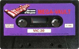 Cartridge artwork for Mega Vault on the Commodore VIC-20.