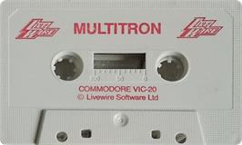 Cartridge artwork for Multitron on the Commodore VIC-20.