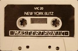 Cartridge artwork for New York Blitz on the Commodore VIC-20.